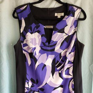 Dress Barn Purple Colorblock Dress size 12